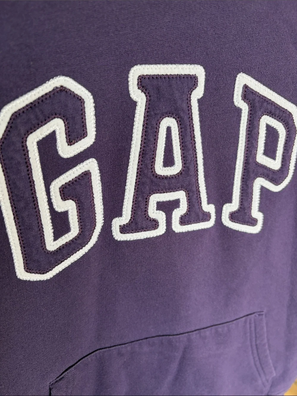 GAP Purple Pullover Hoodie with White Logo